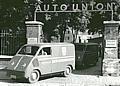 Das erste Fahrzeug, das aus der Ingolstädter Auto Union Produktion lief. Foto: Auto-Reporter/Audi